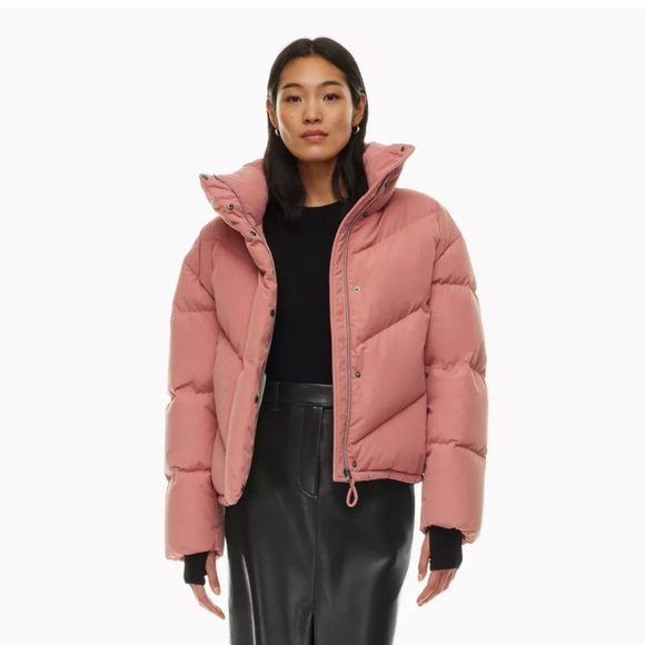 Aritzia Jackets & Blazers - Aritzia - The cloud puff jacket - Wilfred - Earthen Red - Size Large